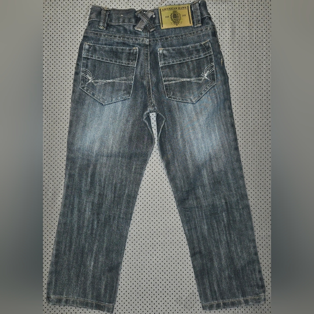 Boys (6) Dark Blue Skinny Jeans American Hawk